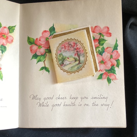 1940’s/50’s beautiful get well card - Picture 4 of 9